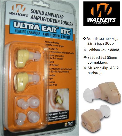 Ultra Ear ITC kuulolaite, Walker´s Game Ear