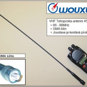 Wouxun VHF Tehopiiska-antenni 45cm