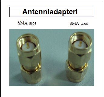 Antenniadapteri, SMA uros - SMA uros