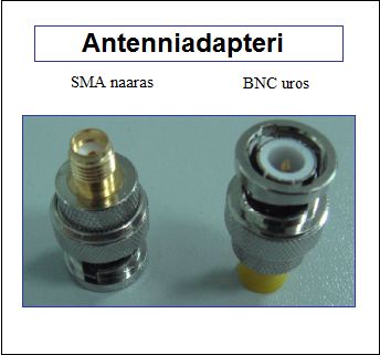 Antenniadapteri, SMA naaras - BNC uros