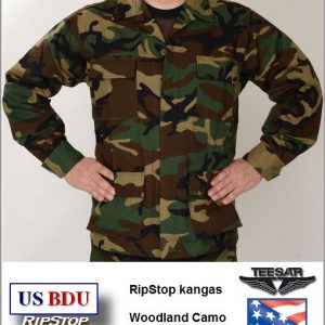 Maastopuvun takki, US BDU RipStop, Woodland Camo väri