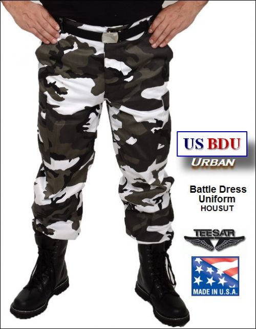 Reisitaskuhousut, US BDU, Urban Camo väri