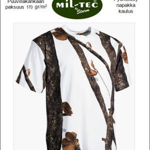 Mil-Tec lumicamo kuvioitu T-paita, Snow camo