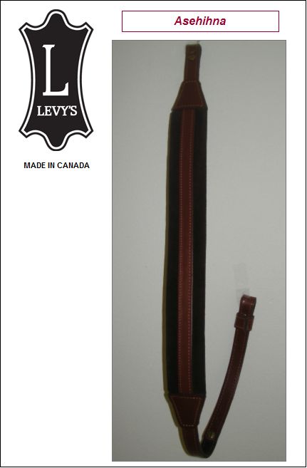 Asehihna, Pähkinänruskea / Tummanruskea 5cm,  Levy´s Leathers (EX14-WAL/BRN)