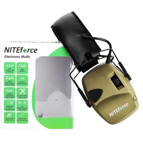 NITEforce SubSonic Electronic Hear kuulosuojain laatikko
