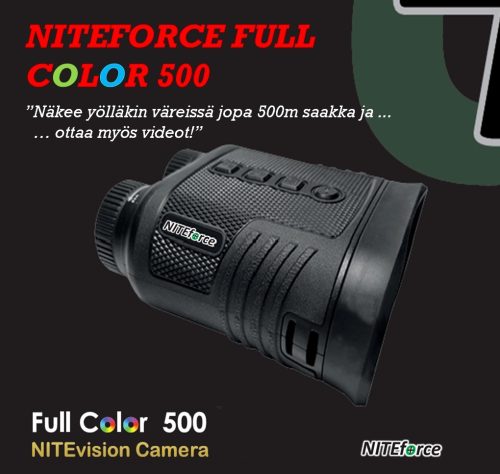 Värillinen pimeänäkökamera 500m | NITEforce Full Color 500 - Image 2